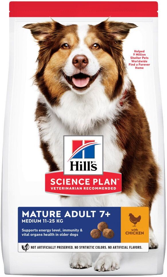 Hill's Science Plan Mature Adult 7+ Medium poulet pour chien - 2,5 kg