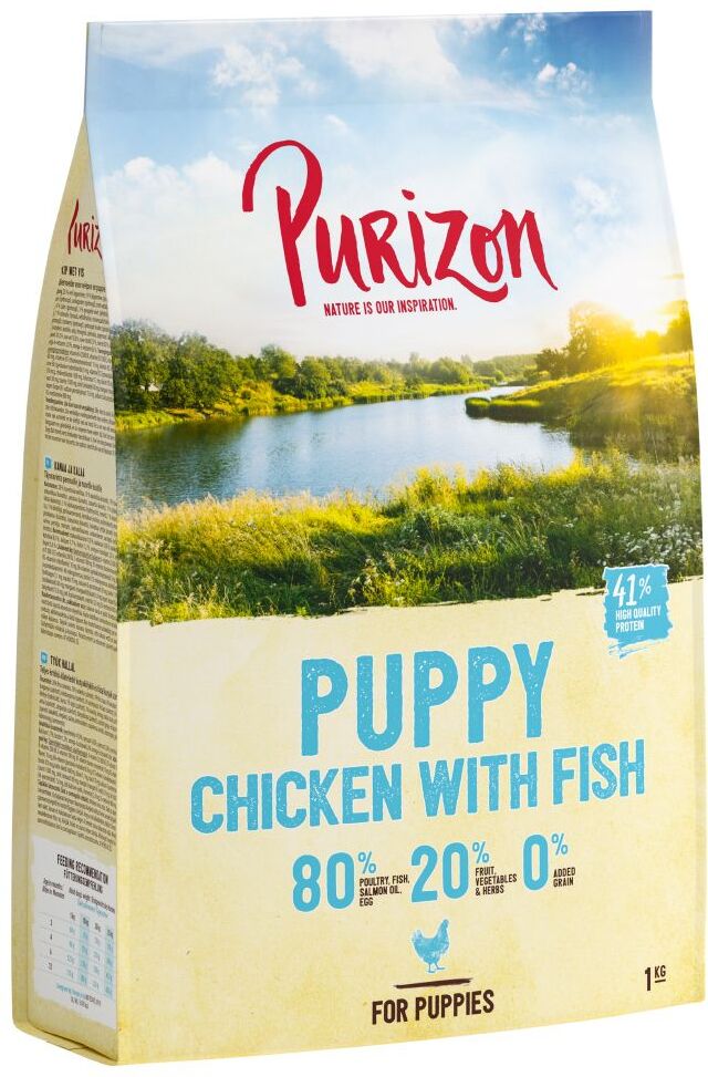 Purizon Puppy poulet, poisson - sans céréales pour chiot - 2 x 12 kg