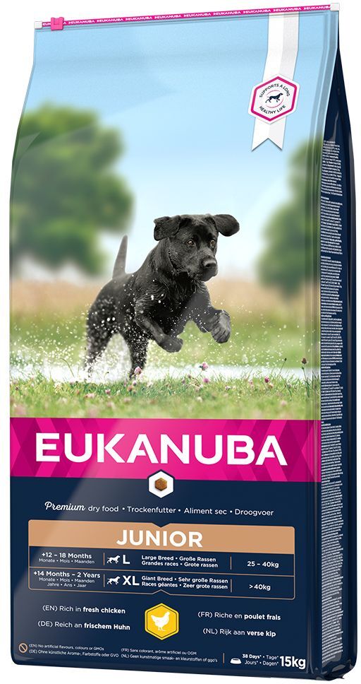 Eukanuba 15kg Junior Large Breed poulet Eukanuba - Croquettes pour chien