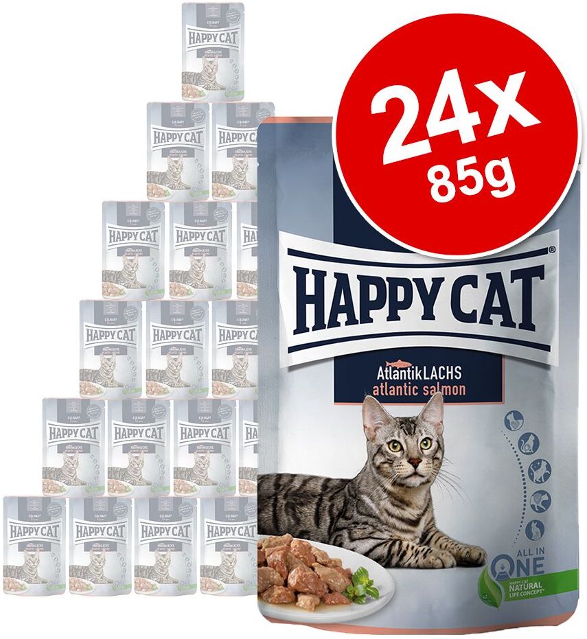 Happy Cat Meat en sauce 24 x 85 g pour chat - agneau des pâturages