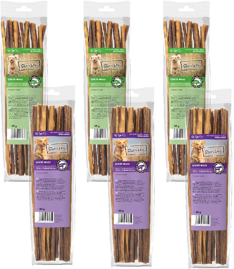 Chewies Bâtonnets Maxi, Bœuf & porc pour chien - 24 x 60 g