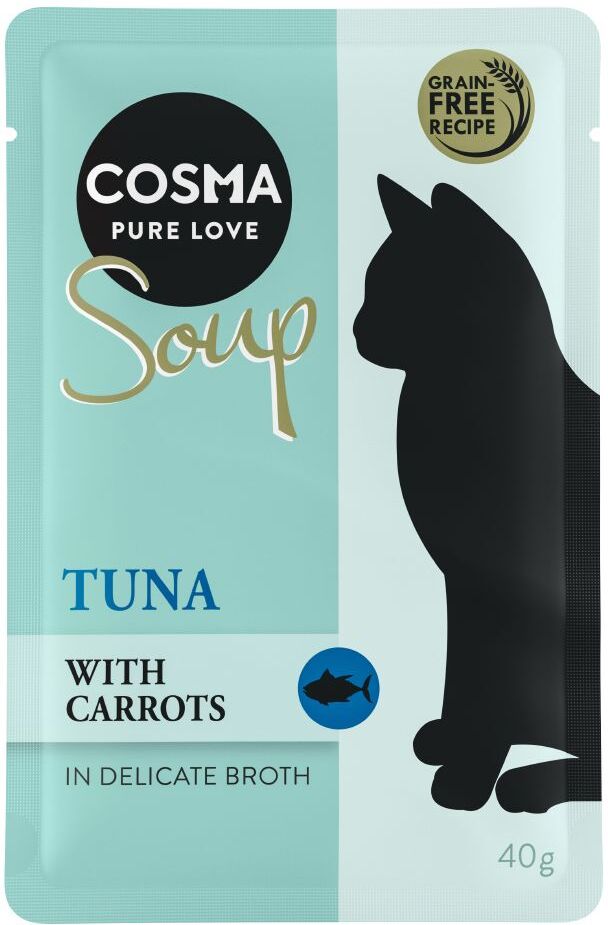 Cosma Lot Cosma Soup 24 x 40 g - filet de poulet, foie de poulet, brocoli