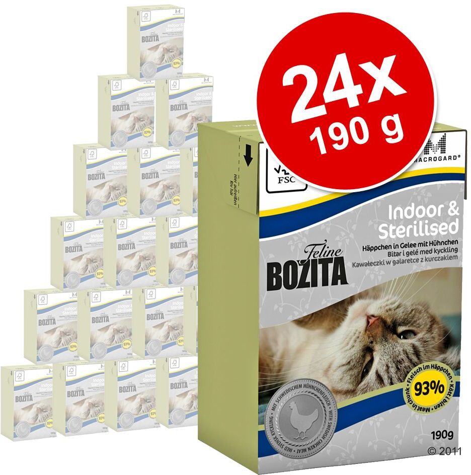 Bozita Lot Bozita Bouchées en gelée 24 x 190 g pour chat - Outdoor & Active