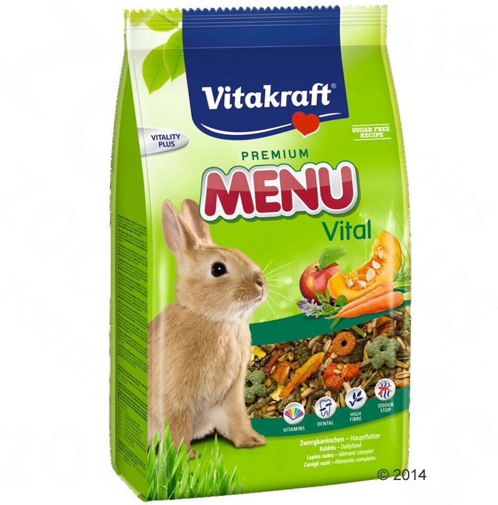 Vitakraft Nourriture pour lapin nain Vitakraft Menu Vital - 2 x 5 kg