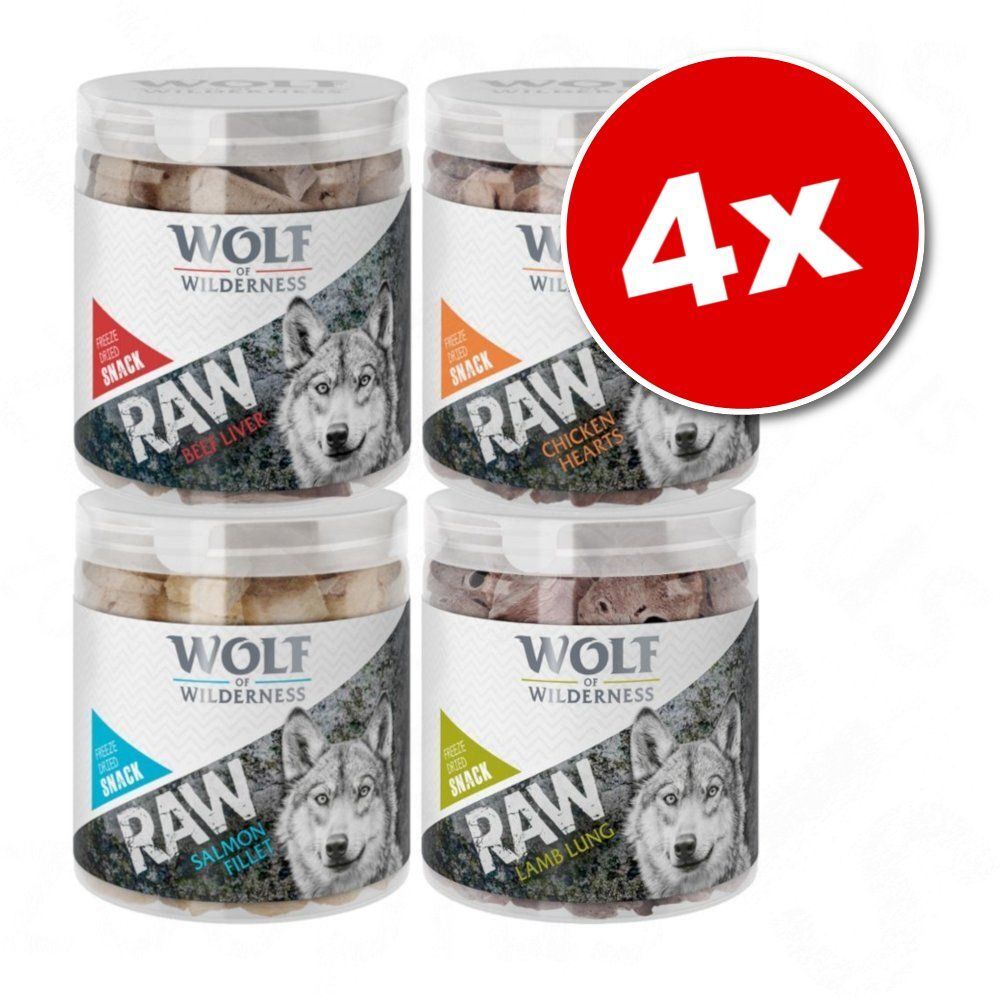 Wolf of Wilderness Lot Wolf of Wilderness Friandises lyophilisées premium pour chien -...