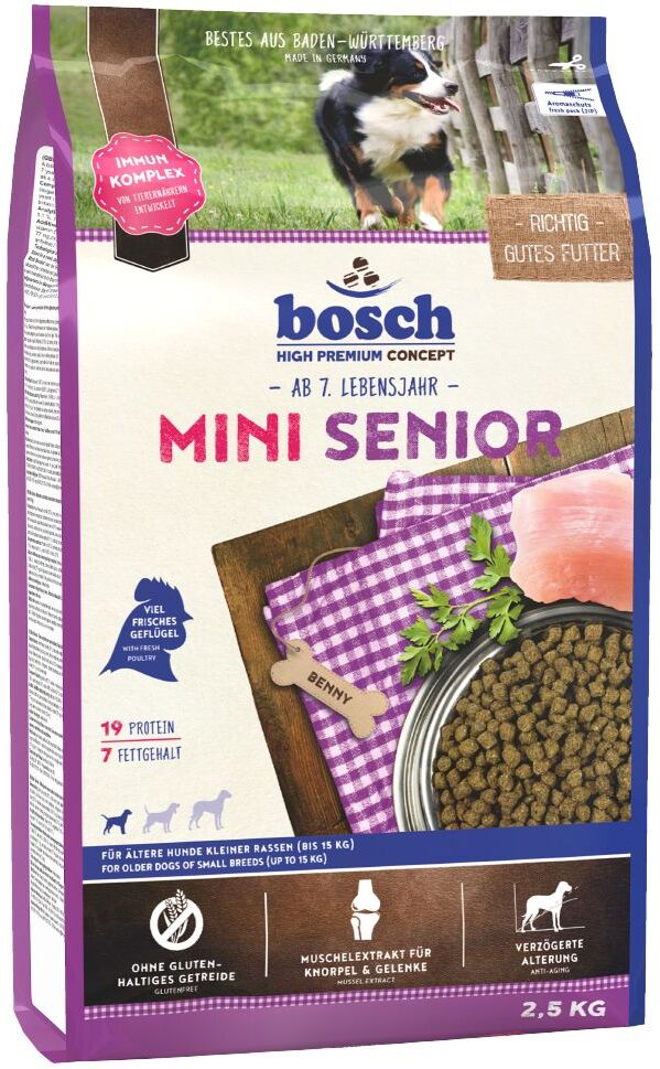 Bosch High Premium concept bosch Mini Senior pour chien - 3 x 2,5 kg