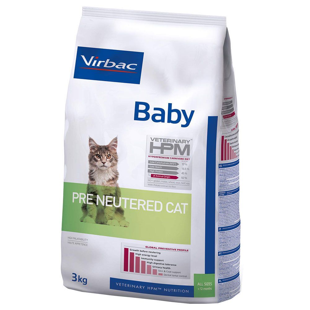 Virbac Veterinary HPM Cat Baby Pre-Neutered pour chaton - 3 kg