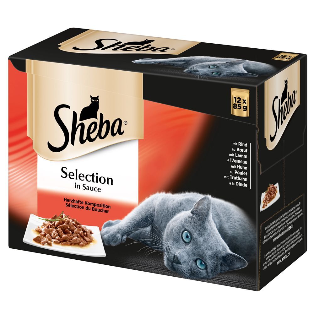 Sheba 24x85g Sélection en sauce : fine composition Sheba - Pâtée pour Chat