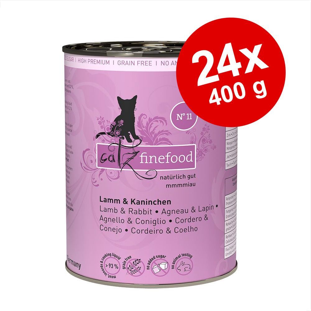 catz finefood Lot catz finefood 24 x 400 g pour chat - poulet, thon