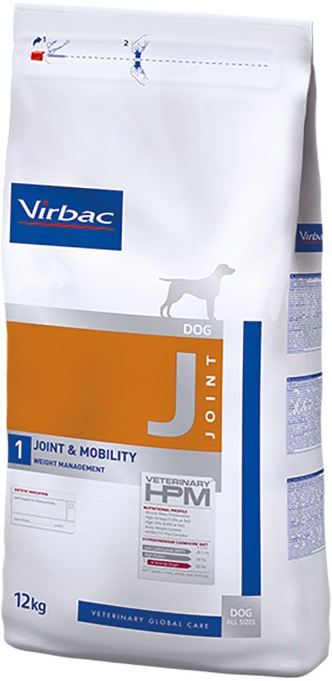 Virbac Veterinary HPM Dog Joint & Mobility J1 pour chien - 2 x 12 kg