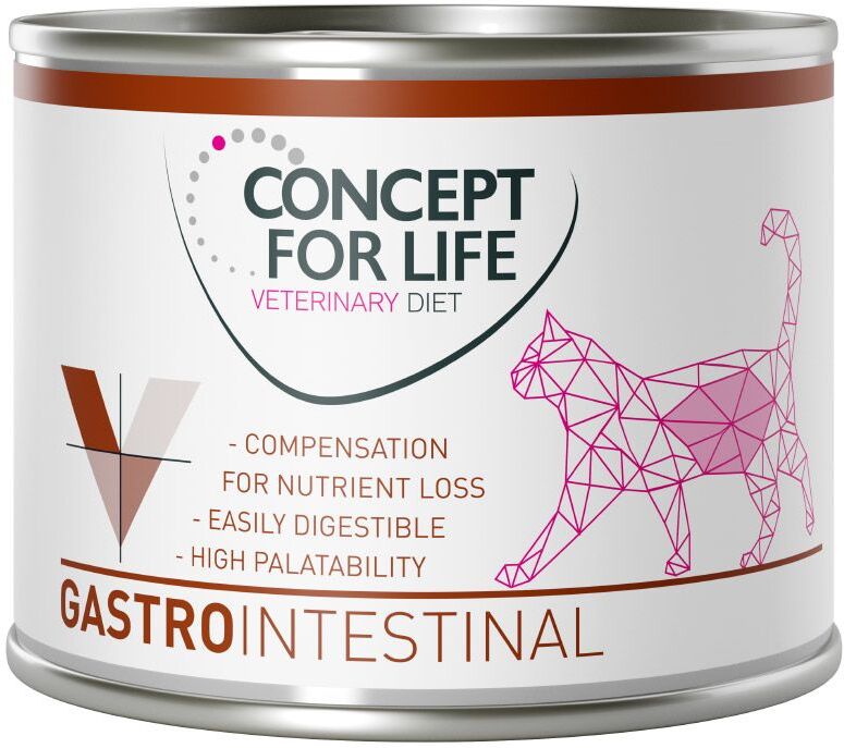 Concept for Life Veterinary Diet Gastro Intestinal pour chat 24 x 200 g