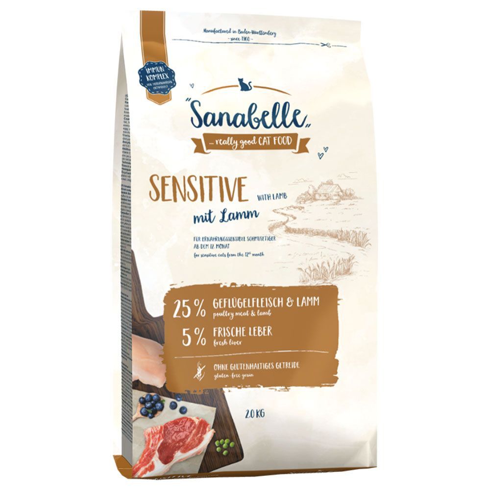 Sanabelle Sensitive, agneau pour chat - 10 kg