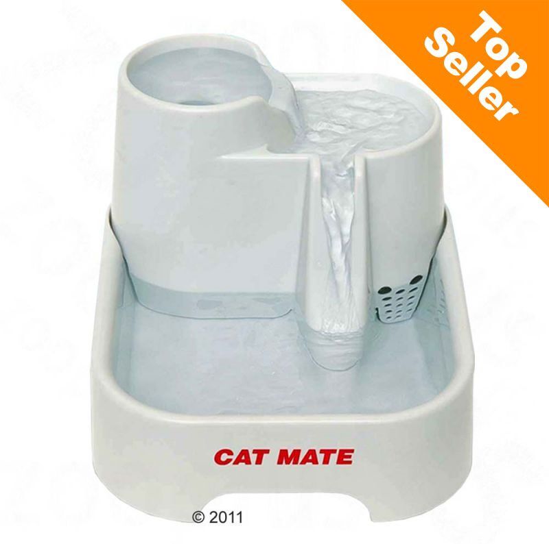 Cat Mate Fontaine à eau pour chien et chat Cat Mate 2 L - 6 filtres de rechange