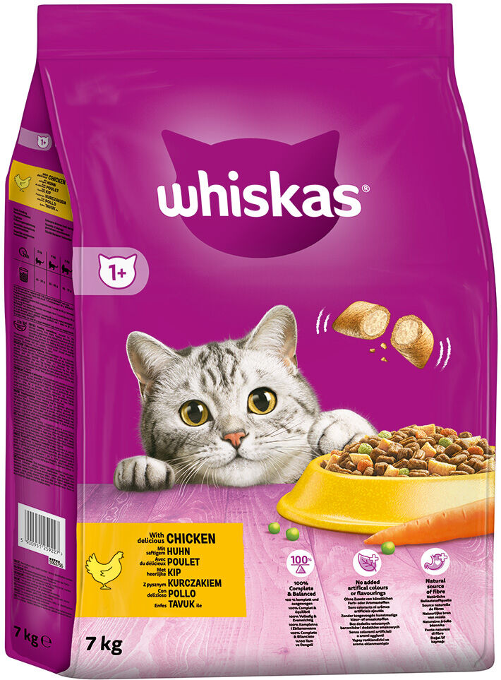 Whiskas 1 +, poulet pour chat - 7 kg