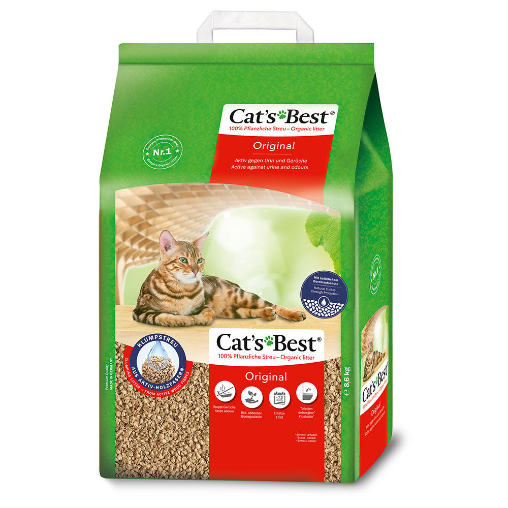 Litière Cat's Best Original pour chat - 20 L (environ 8,6 kg)