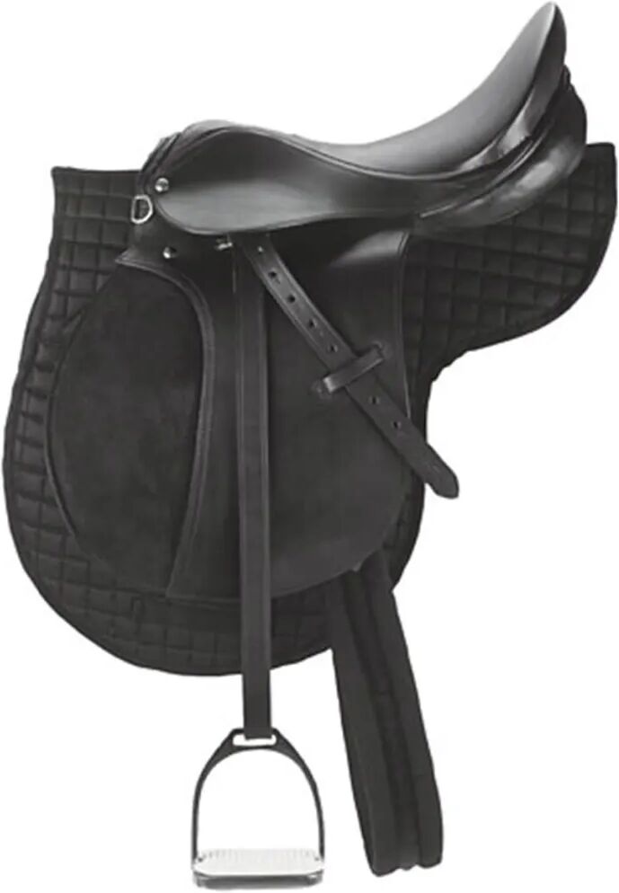 Kerbl Selle de poney en cuir Noir 32196