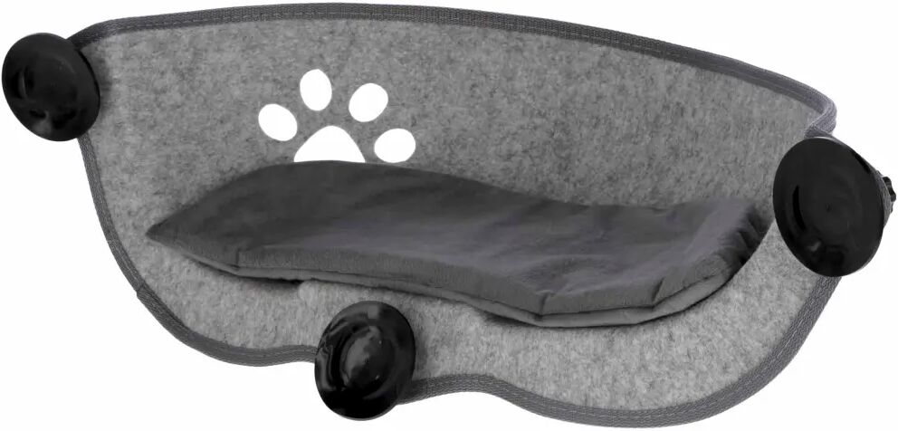 Kerbl Lit de bronzage de fenêtre pour chat Filzino 70x26x26 cm Gris