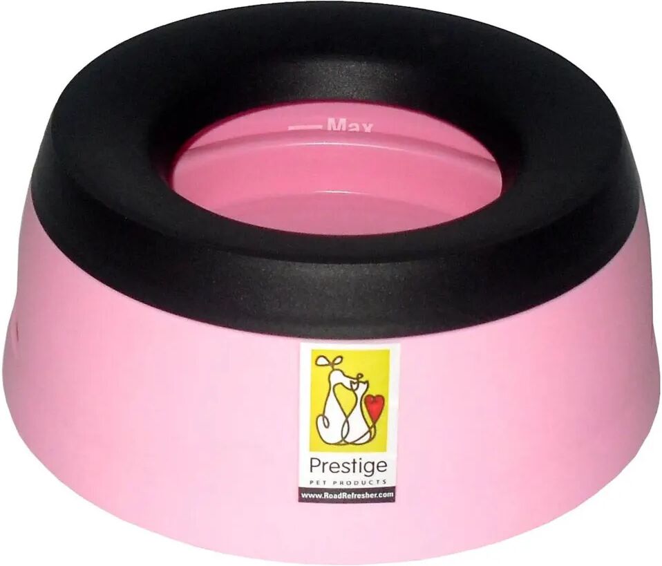 Road Refresher Bol d'eau grand pour animaux de compagnie Rose