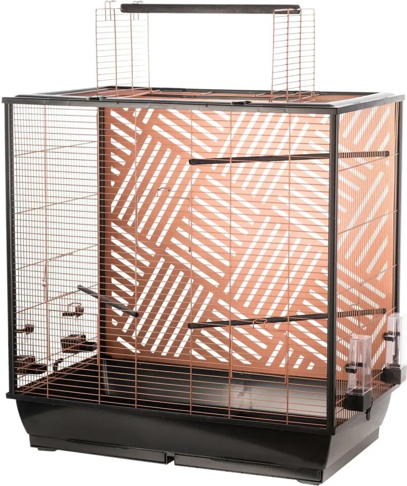 FLAMINGO Cage à perruches Siri 78x48x81,5-100 cm Cuivre