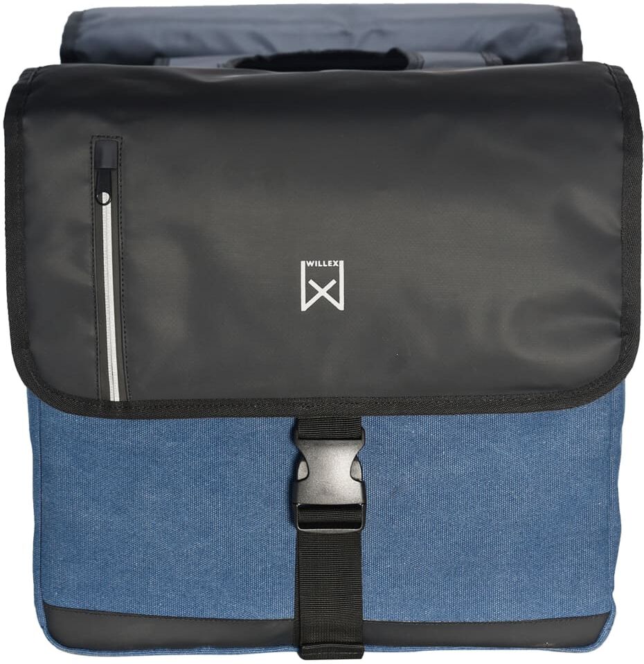 Willex Sac d'affaires double 30 L Noir et bleu