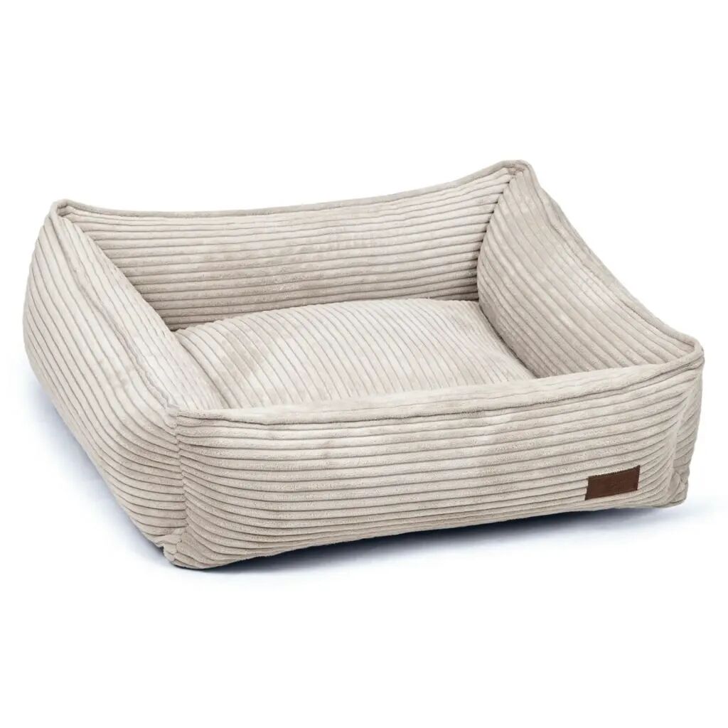 Designed by Lotte Lit nervuré pour chien 65x60x20 cm Gris clair