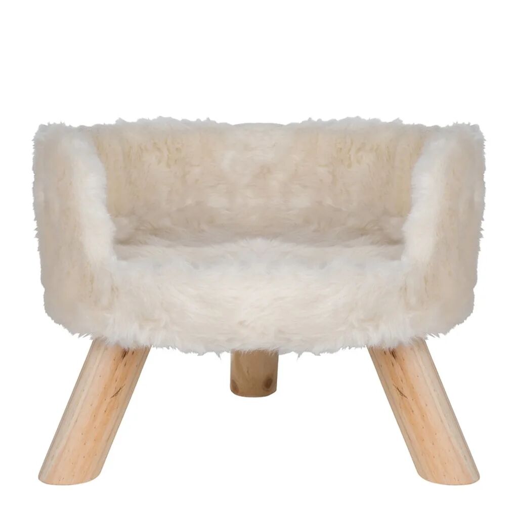 DISTRICT70 Lit en peluche pour chats NORDIC Meringue