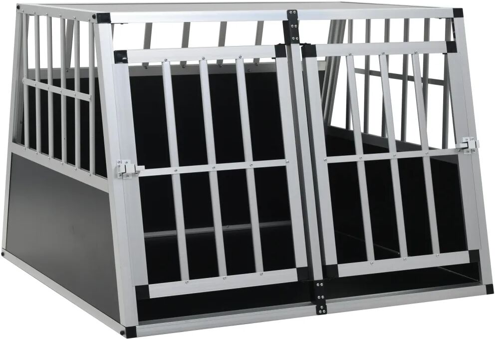 vidaXL Cage pour chien à double porte 94 x 88 x 69 cm