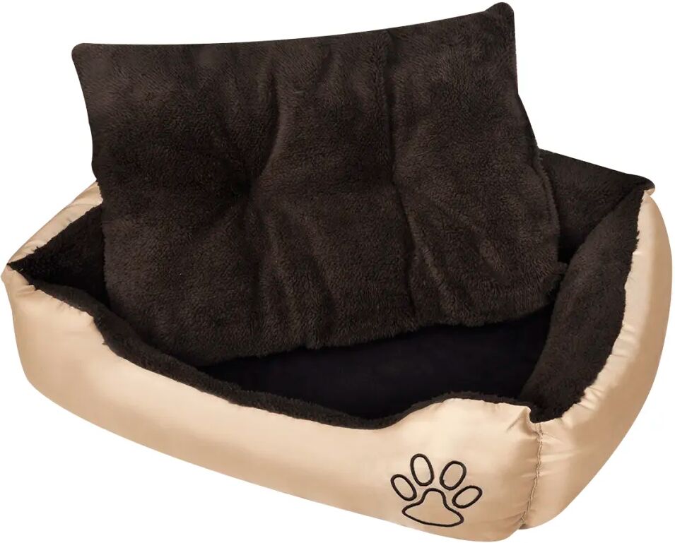 vidaXL Lit chaud pour chiens avec coussin rembourré Taille XL