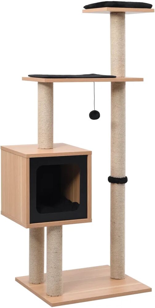 vidaXL Arbre à chat avec tapis à gratter en sisal 123 cm