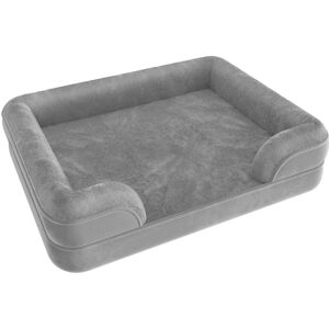 tectake Orthopädisches Hundebett Kimba mit hohem Rand - L (94 x 72 x 18 cm)