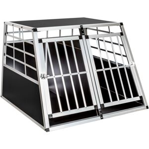 tectake Hundetransportbox doppel mit gerader Rückwand - 97 x 90 x 69,5 cm