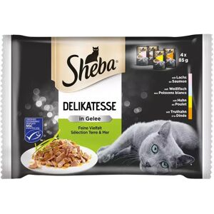 Sheba -  Delikatesse In Gelee Feine Vielfalt Beutel 4x85g, 340 G