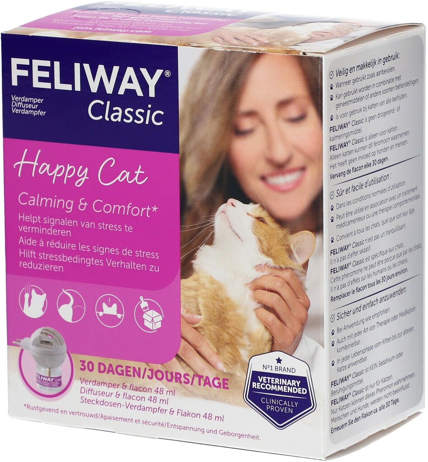 Feliway® Classic Startset mit Steckdosen-Verdampfer & Flakon 48 ml