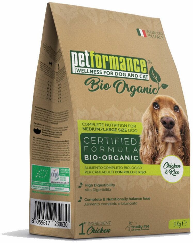 LIQUID WELLNESS COMPANY Srl Petformance® Bio-Hundefutter Huhn & Reis 3000