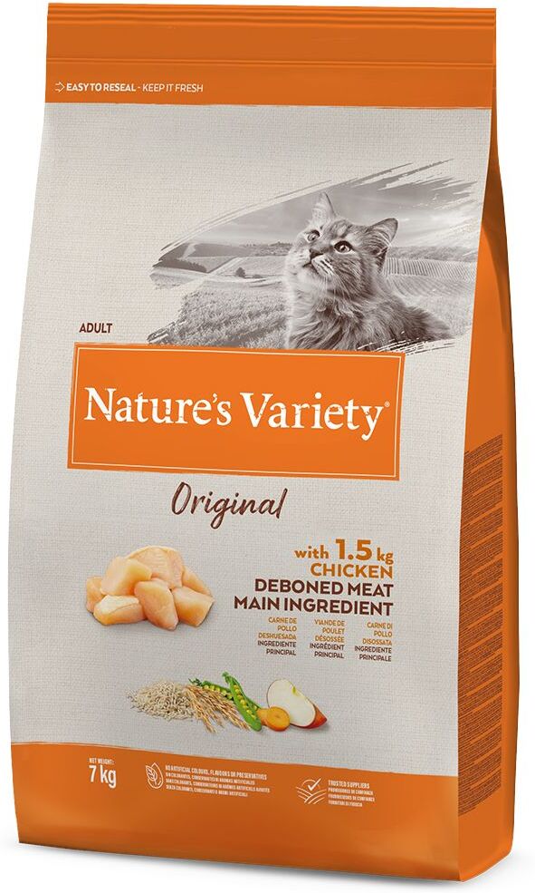 Nature’s Variety 2x 7kg Original Huhn Nature's Variety Trockenfutter für Katzen