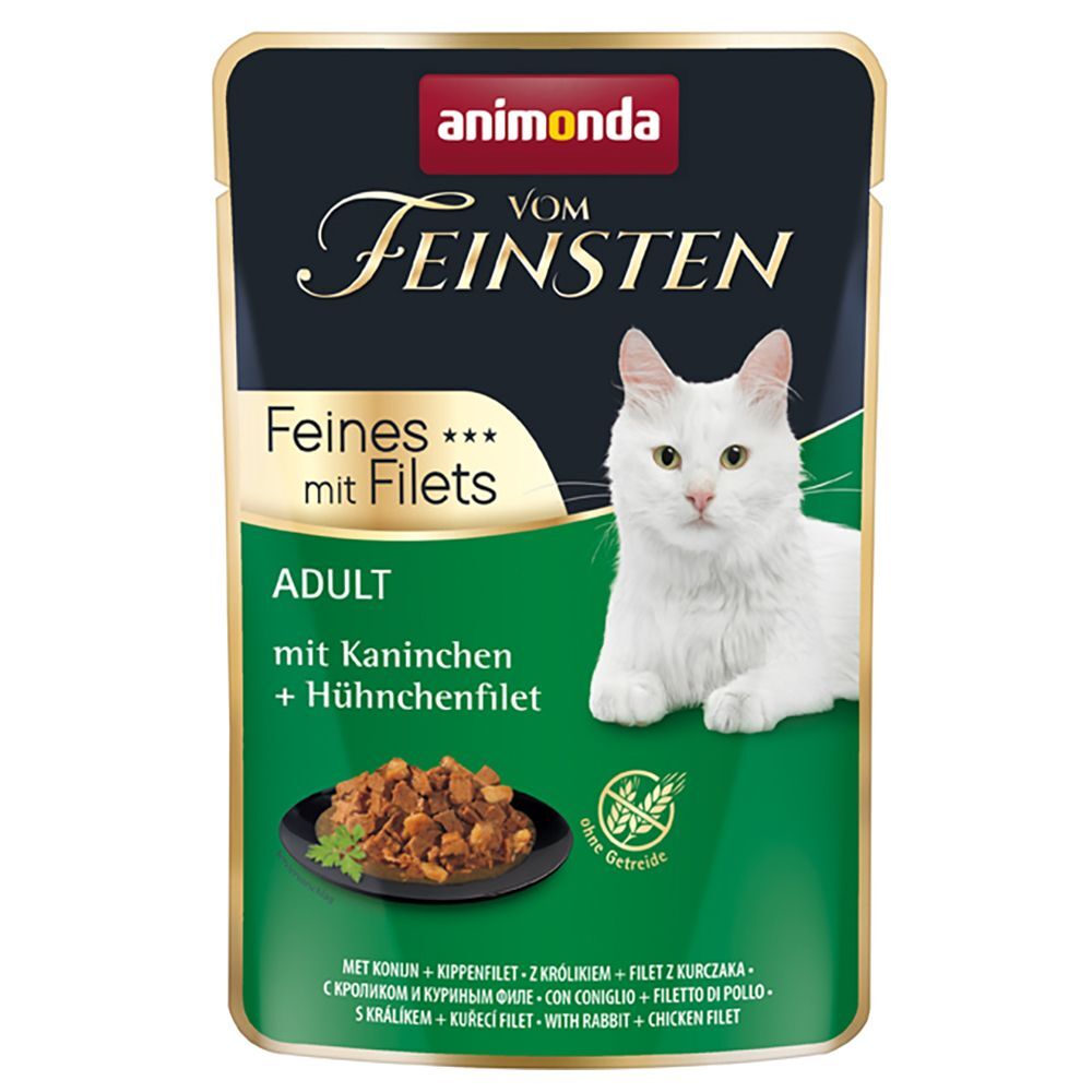 Animonda Vom Feinsten 8x 85g Vom Feinsten Adult Feine Vielfalt mit Filets Animonda Nassfutter für Katzen