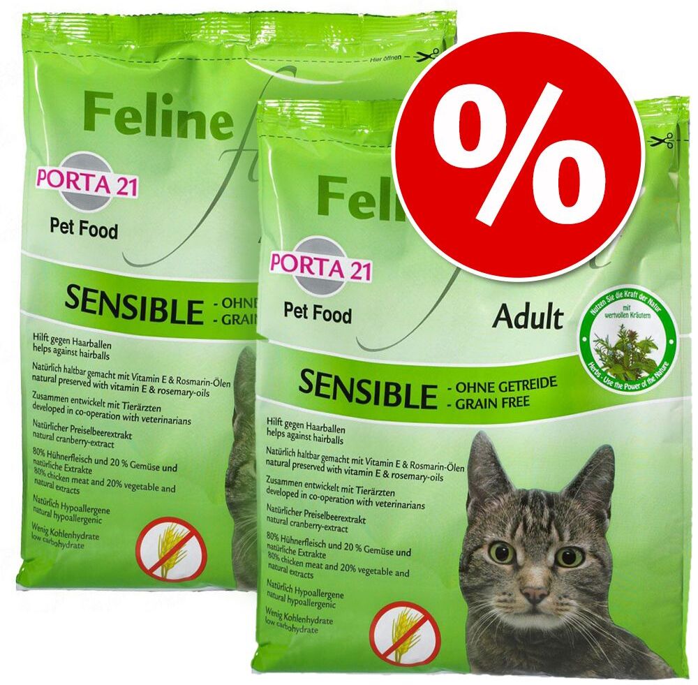 Porta 21 2x 2kg Feline Finest Kitten Porta 21 Trockenfutter für Katzen