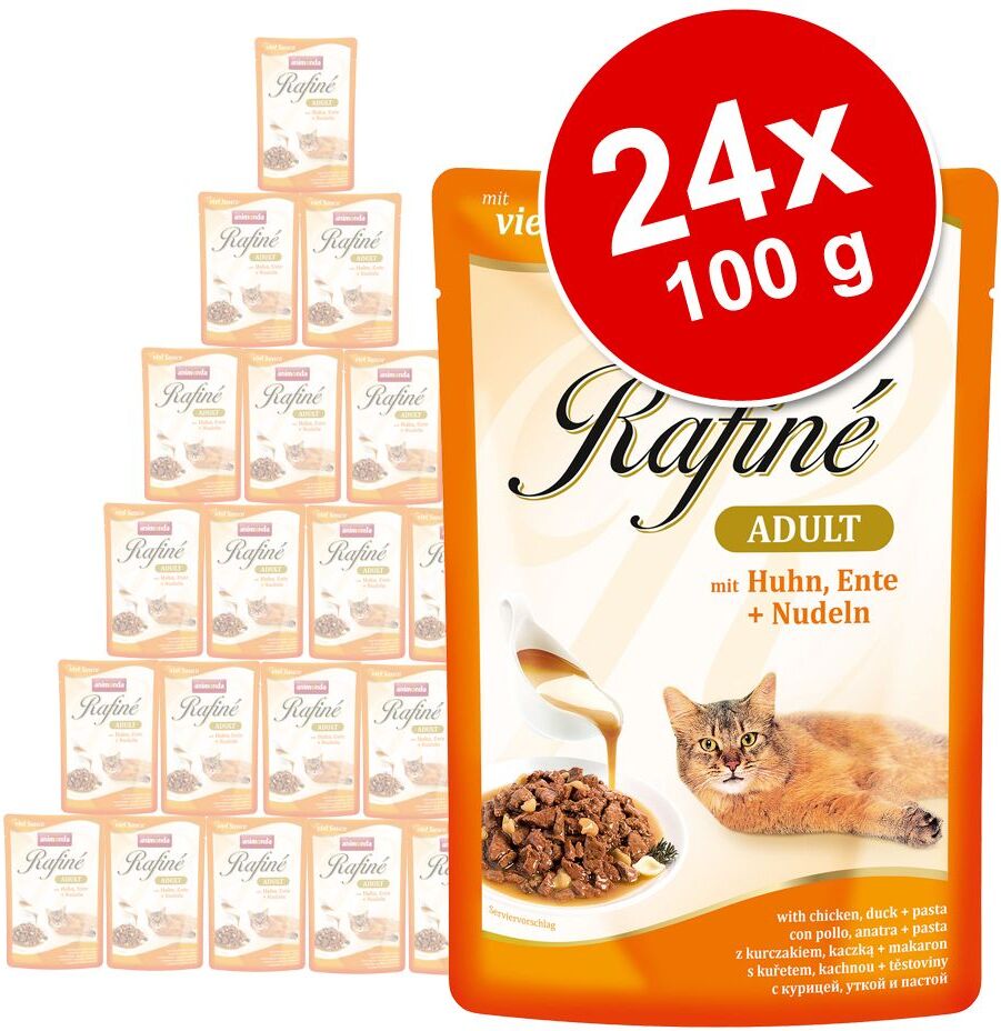 Animonda Rafiné 24x 100g Delikate Vielfalt in Sauce (4 Sorten) Animonda Rafiné Nassfutter für Katzen