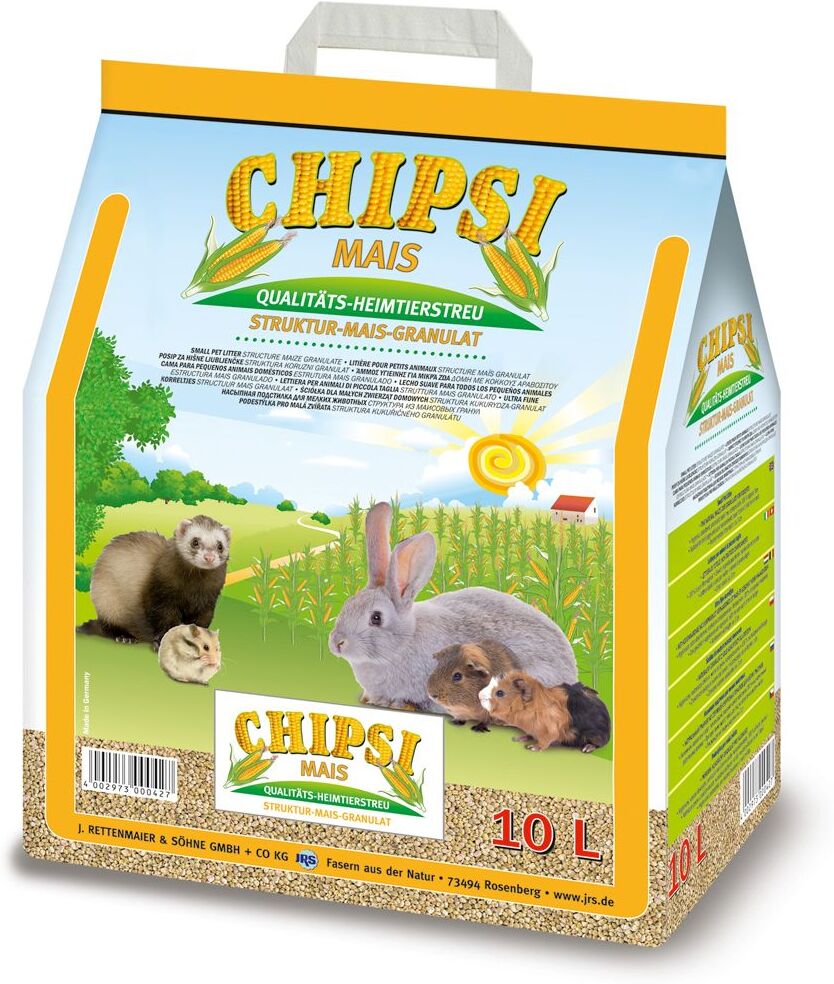 Chipsi 2x 10l Mais-Granulat Chipsi Einstreu