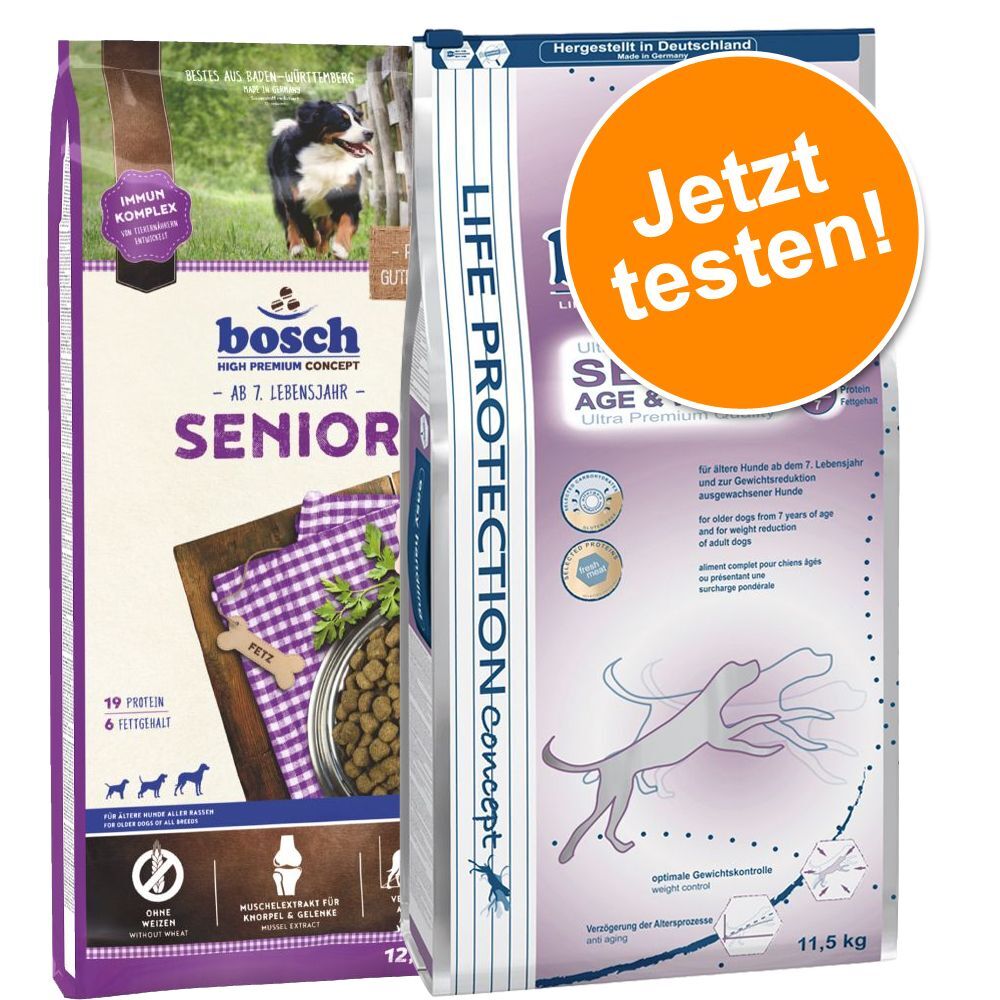 Bosch Life Protection concept 12,5kg Senior / 11,5kg Senior Age & Weight bosch Trockenfutter für Hunde