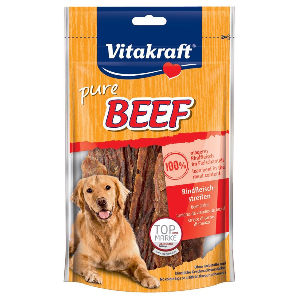 Vitakraft 3 x 80g BEEF Rindfleischstreifen Vitakraft Hundesnack