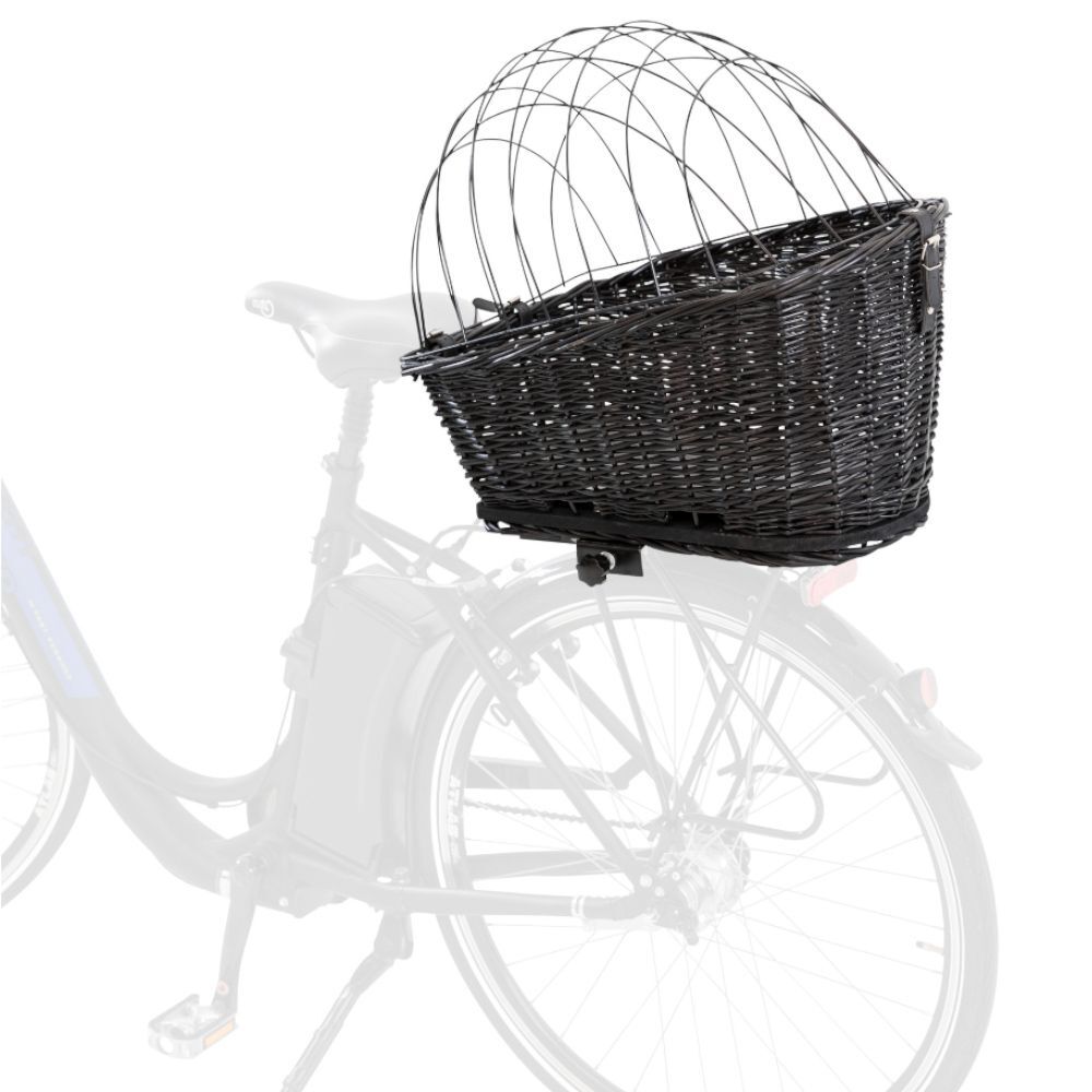 Trixie Fahrradkorb mit Gitter - L 55 x B 35 x H 49 cm für Hunde