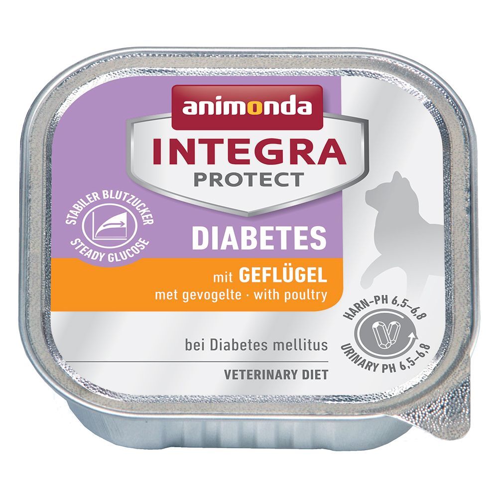 Animonda Integra 6x 100g Adult Diabetes Geflügel Animonda Integra Protect Nassfutter für Katzen