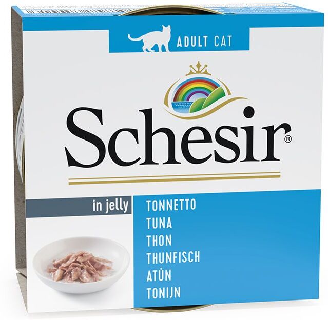 Schesir 6x 85g Gelee Hühnerfilet Katzenfutter nass