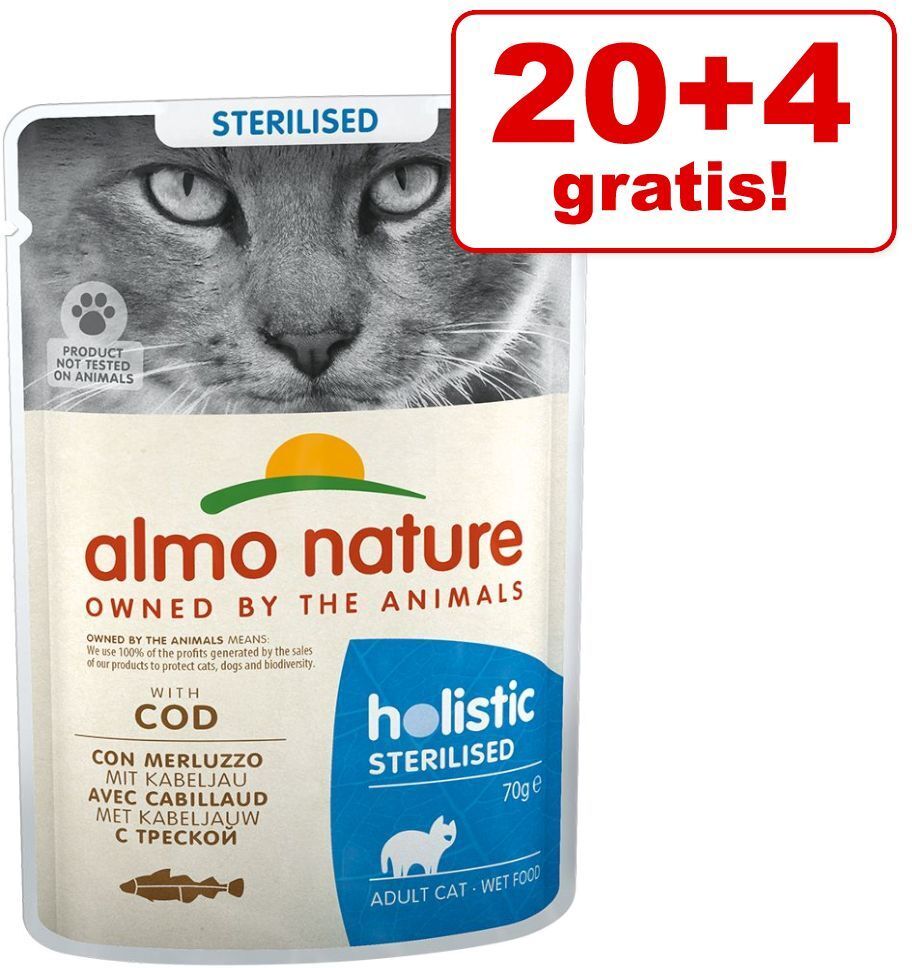 Almo Nature Holistic 24x 70g Holistic Urinary Help Mix (Fisch & Huhn) Almo Nature Katzennassfutter - 20+4 gratis!