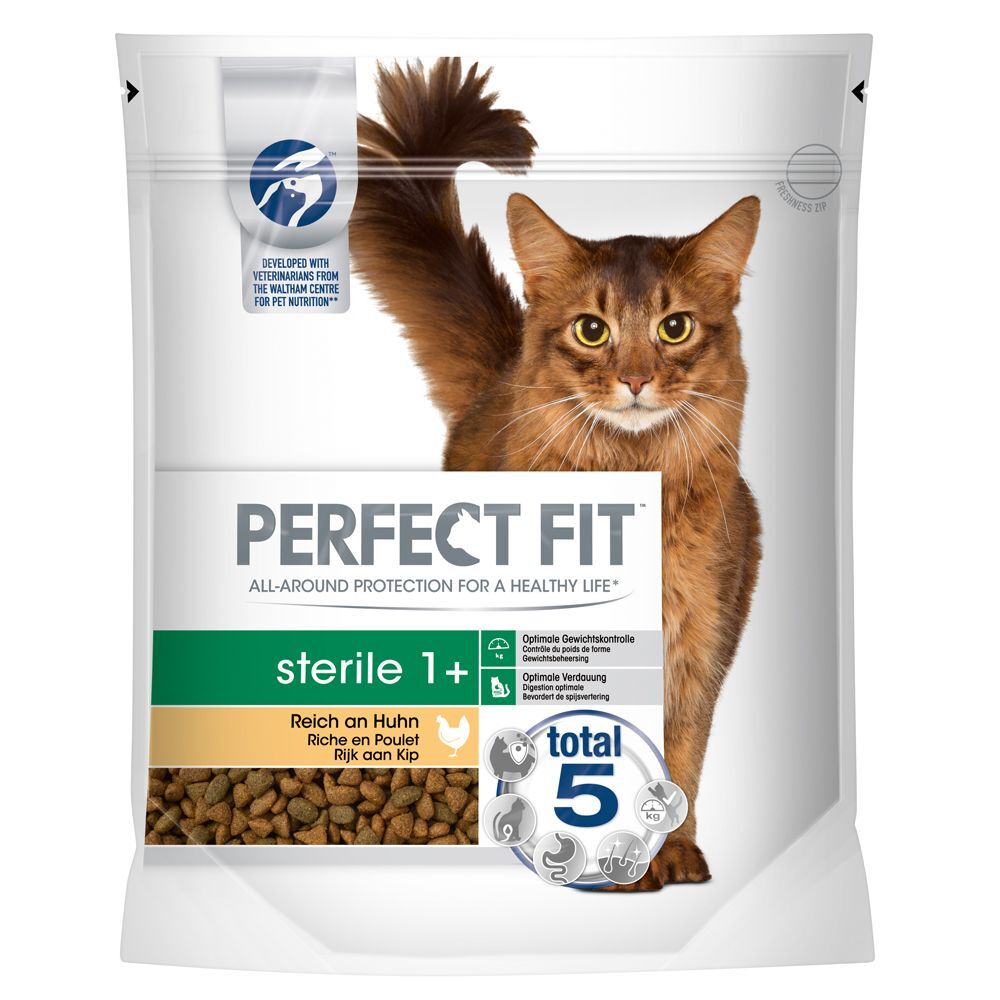 Perfect Fit 750g Sterile 1+ Reich an Huhn Perfect Fit Trockenfutter für Katzen