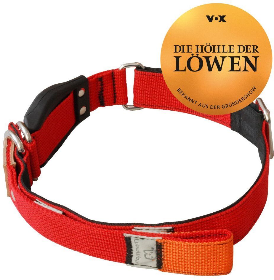 WowWow Hundehalsband Professional, rot - Grösse L: 46 - 66 cm Halsumfang, B 35 mm