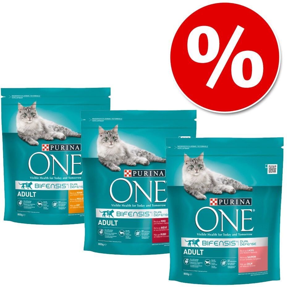 Purina One 3x 800g Mix Sensible Purina ONE Trockenfutter für Katzen