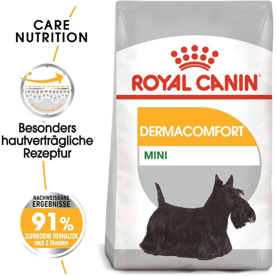 Royal Canin Care Nutrition 2x 8kg Health Nutrition Dermacomfort Mini Royal Canin Trockenfutter für Hunde