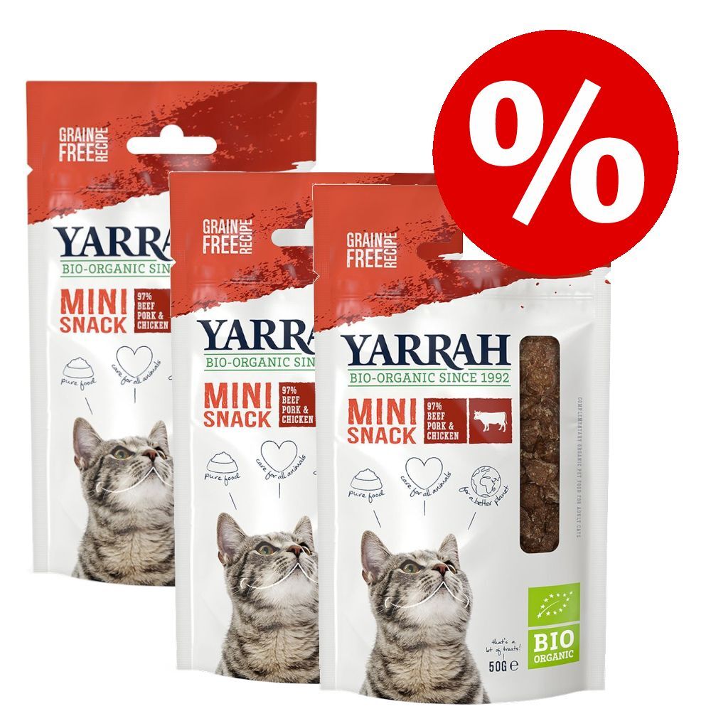 Yarrah 3x15g Bio Kaustangen mit Fisch Yarrah Katzensnacks zum Sonderpreis!